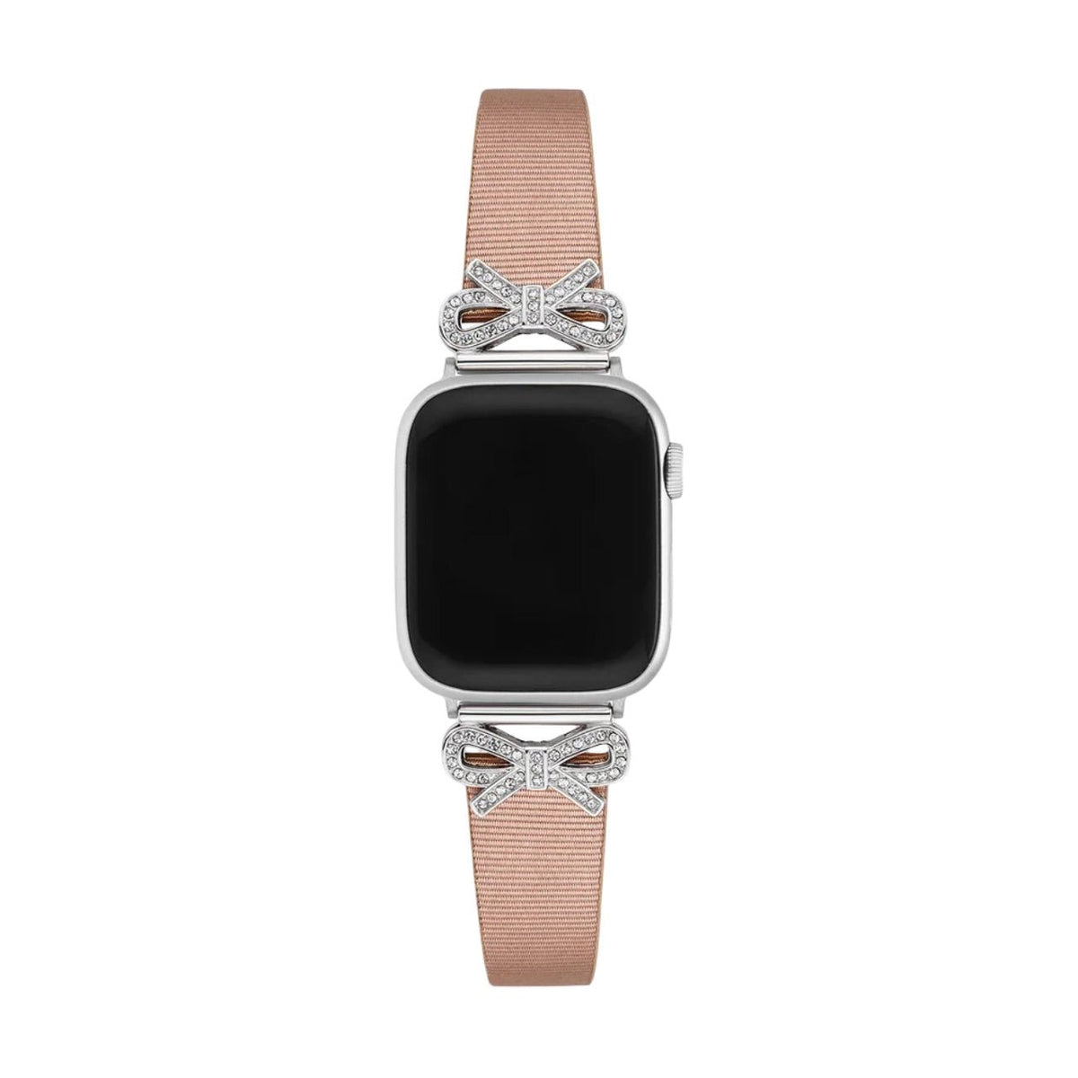 Correa para Apple Watch, cinta texturizada con lazos engastados con strass, para mujer, modelo Ravia