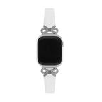 Correa para Apple Watch, cinta texturizada con lazos engastados con strass, para mujer, modelo Ravia
