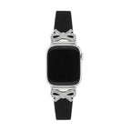Correa para Apple Watch, cinta texturizada con lazos engastados con strass, para mujer, modelo Ravia