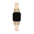 Correa para Apple Watch, cinta texturizada con lazos engastados con strass, para mujer, modelo Ravia