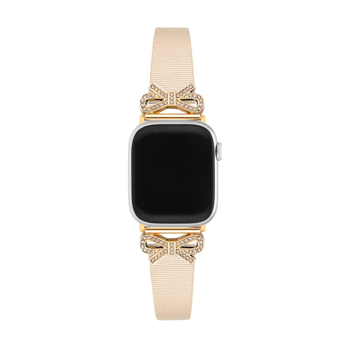 Correa para Apple Watch, cinta texturizada con lazos engastados con strass, para mujer, modelo Ravia