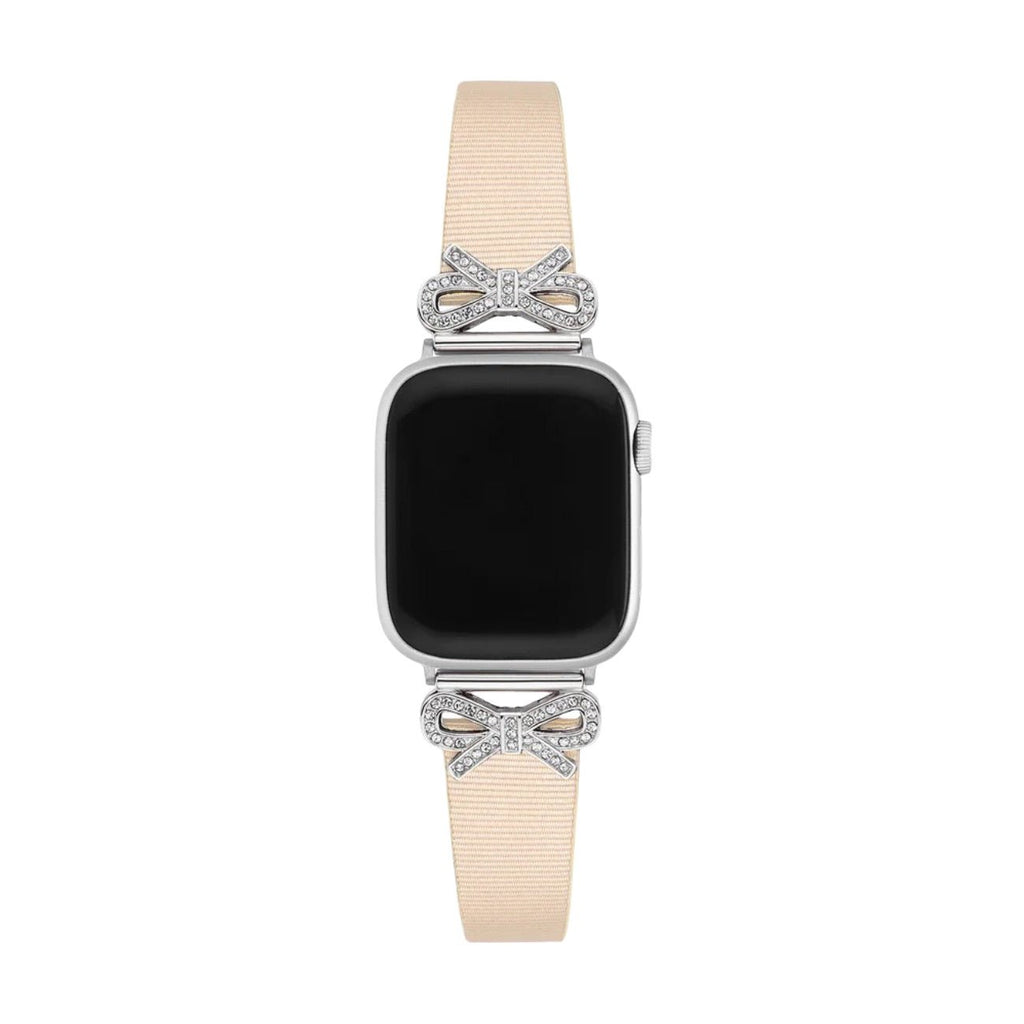 Correa para Apple Watch, cinta texturizada con lazos engastados con strass, para mujer, modelo Ravia