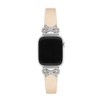 Correa para Apple Watch, cinta texturizada con lazos engastados con strass, para mujer, modelo Ravia