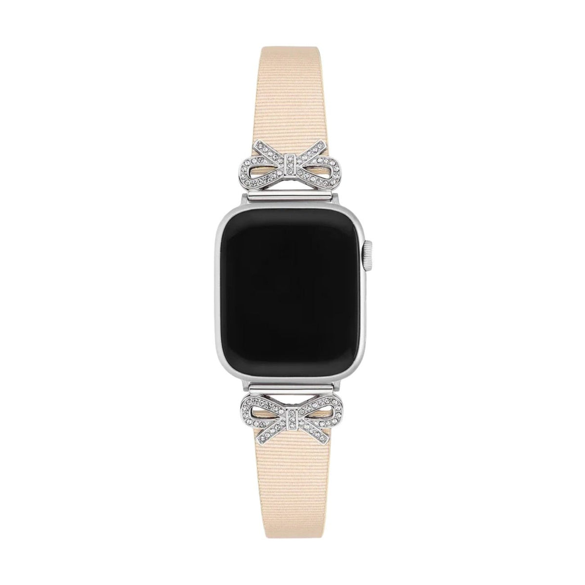 Correa para Apple Watch, cinta texturizada con lazos engastados con strass, para mujer, modelo Ravia