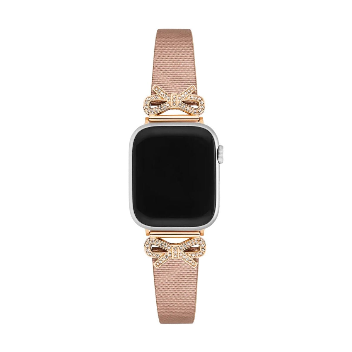 Correa para Apple Watch, cinta texturizada con lazos engastados con strass, para mujer, modelo Ravia