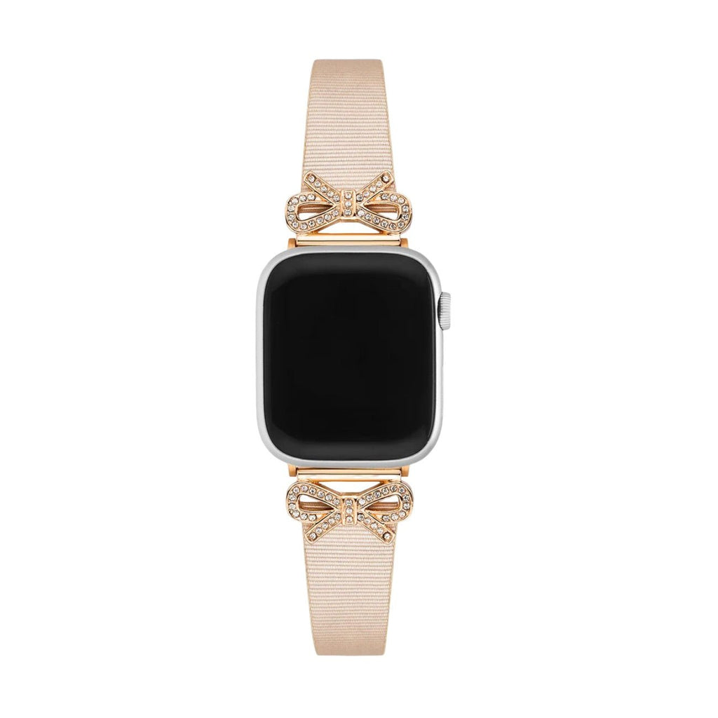 Correa para Apple Watch, cinta texturizada con lazos engastados con strass, para mujer, modelo Ravia