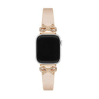 Correa para Apple Watch, cinta texturizada con lazos engastados con strass, para mujer, modelo Ravia