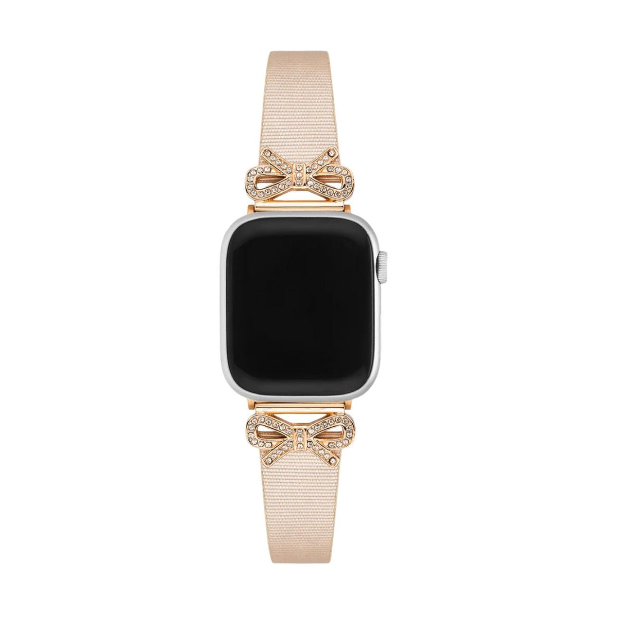 Correa para Apple Watch, cinta texturizada con lazos engastados con strass, para mujer, modelo Ravia