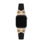 Correa para Apple Watch, cinta texturizada con lazos engastados con strass, para mujer, modelo Ravia