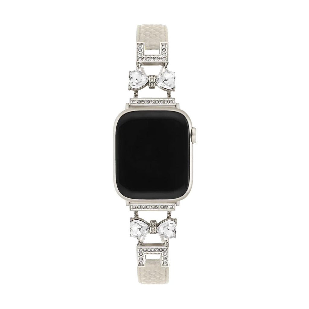 Correa para Apple Watch, para mujer, chic en cuero split, cinta con strass brillante, modelo Bellita