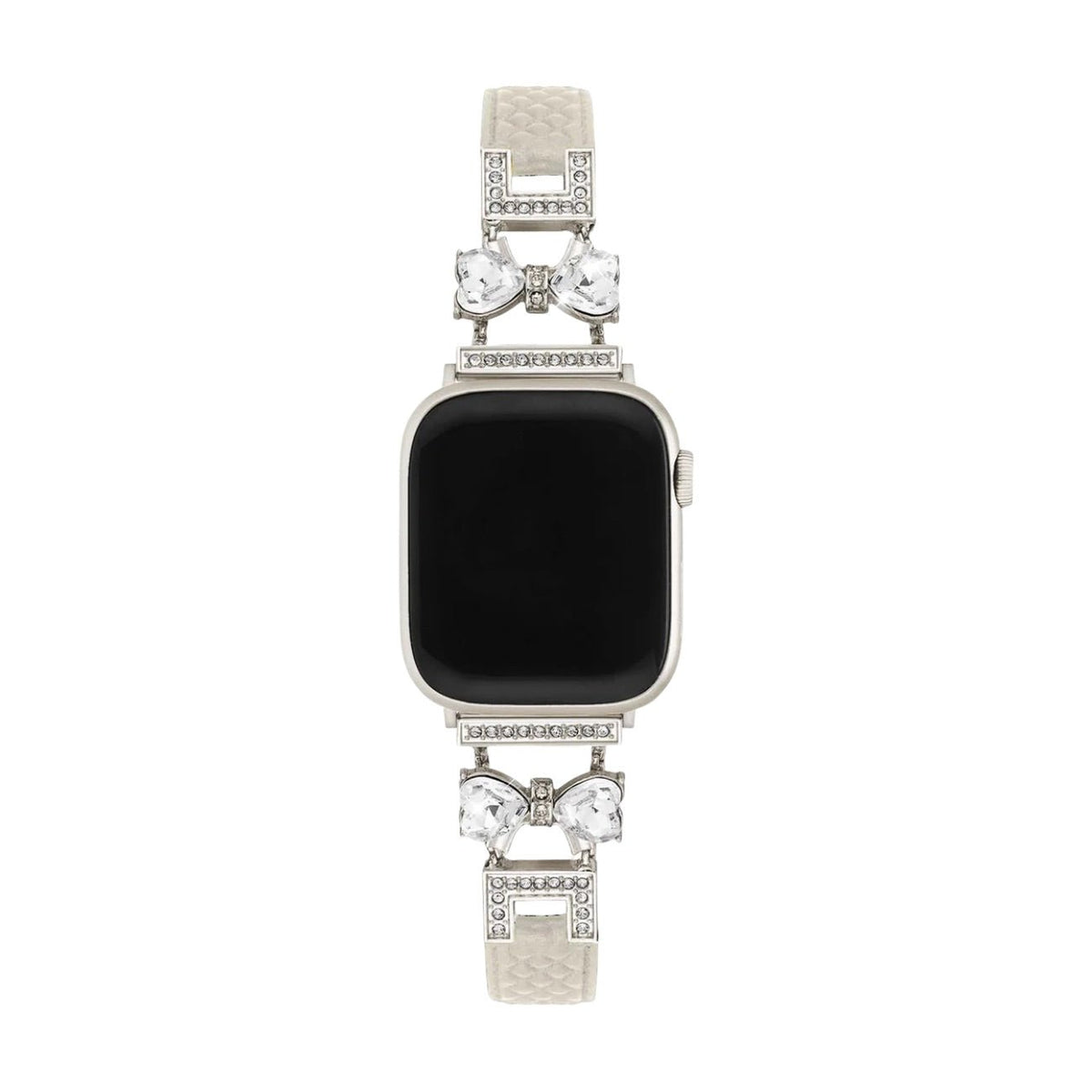 Correa para Apple Watch, para mujer, chic en cuero split, cinta con strass brillante, modelo Bellita