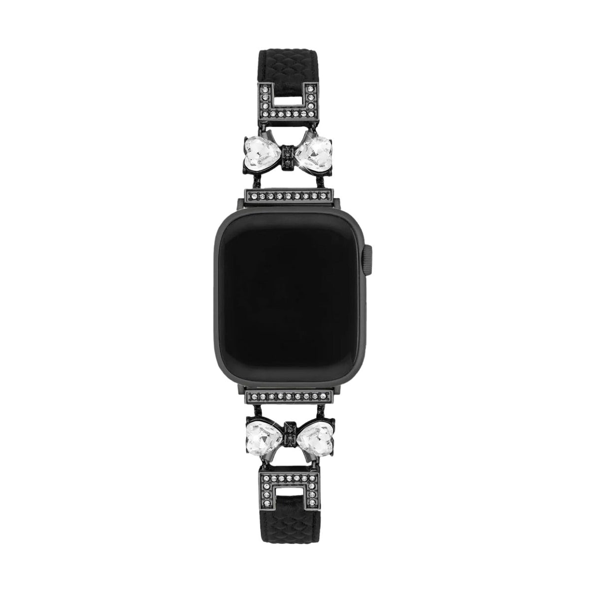 Correa para Apple Watch, para mujer, chic en cuero split, cinta con strass brillante, modelo Bellita