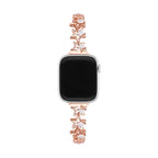 Correa Apple Watch, para mujer, de metal, estrellas centelleantes, modelo Kira
