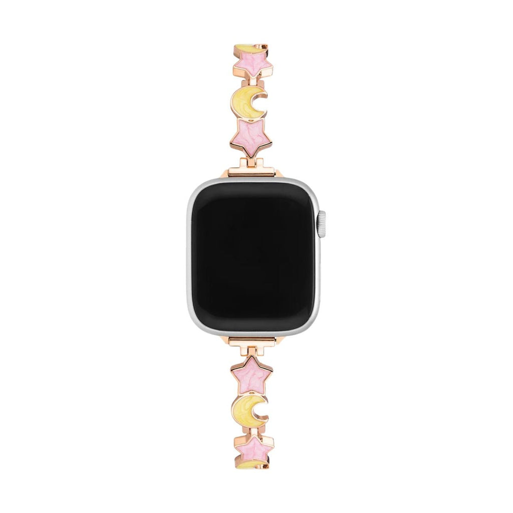 Correa Apple Watch, para mujer, estrella y luna, modelo Stormi