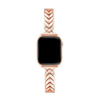 Correa Apple Watch, para mujer, hojas entrelazadas, chic, modelo Lokla