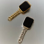Correa Apple Watch, para mujer, hojas entrelazadas, chic, modelo Lokla
