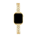 Correa Apple Watch, para mujer, hojas entrelazadas, chic, modelo Lokla