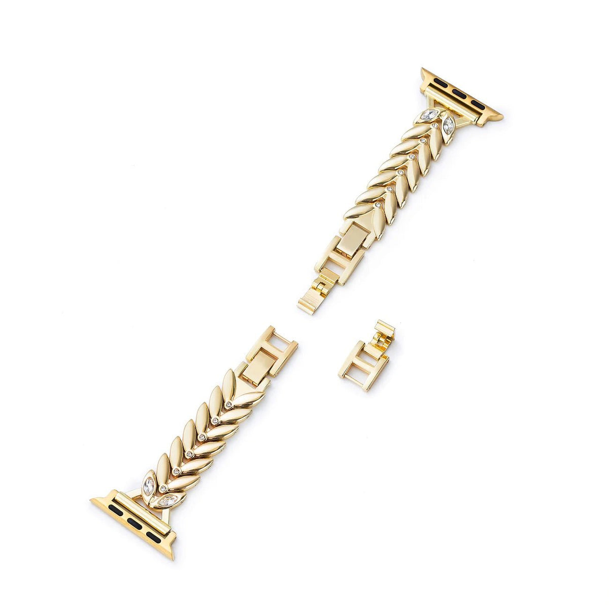 Correa Apple Watch, para mujer, hojas entrelazadas, chic, modelo Lokla