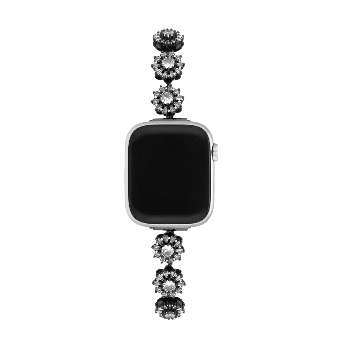Correa Apple Watch, motivo trébol engastado con circonitas, para mujer, modelo Lotia