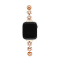 Correa Apple Watch, motivo trébol engastado con circonitas, para mujer, modelo Lotia