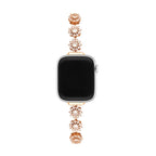 Correa Apple Watch, motivo trébol engastado con circonitas, para mujer, modelo Lotia