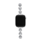 Correa Apple Watch, motivo trébol engastado con circonitas, para mujer, modelo Lotia
