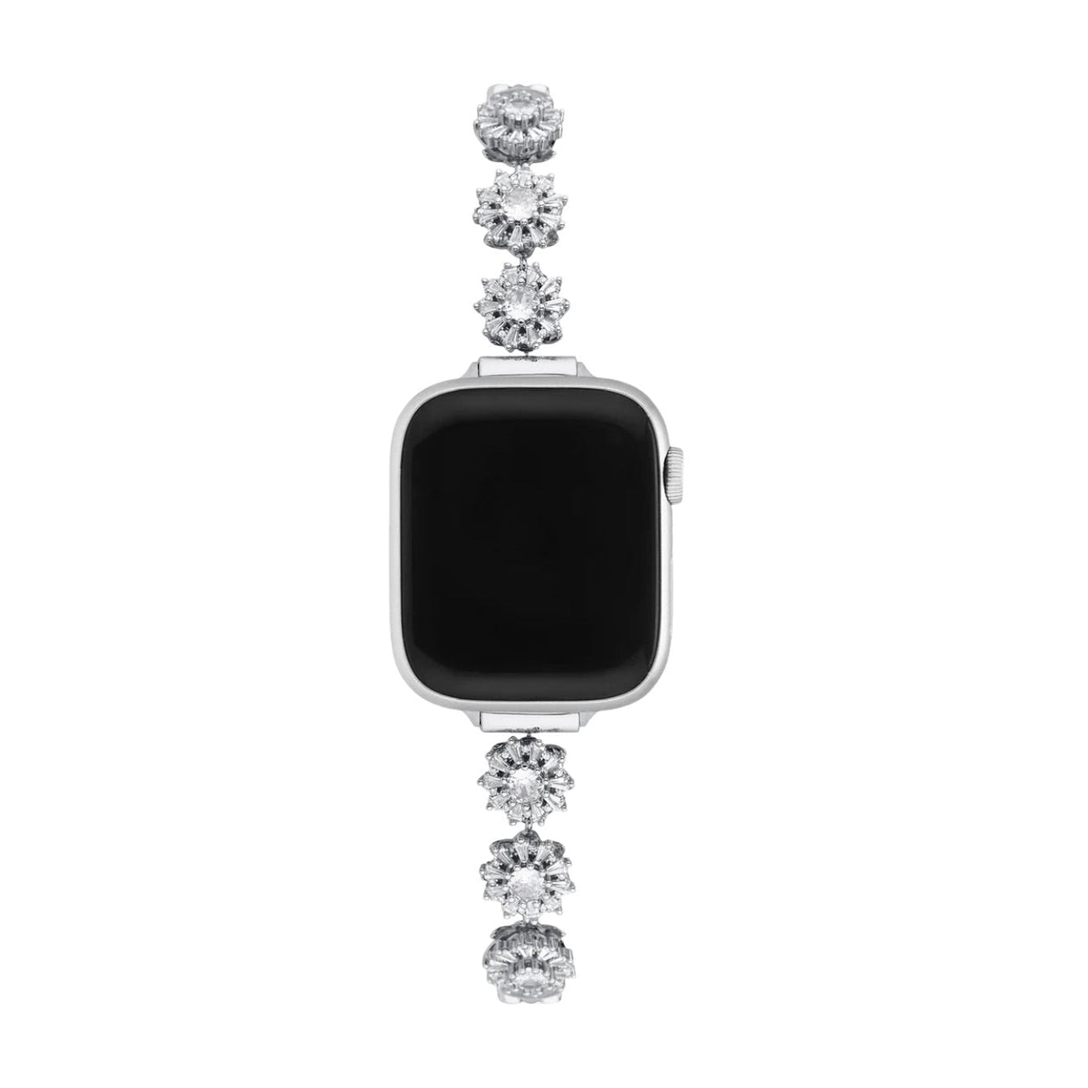 Correa Apple Watch, motivo trébol engastado con circonitas, para mujer, modelo Lotia