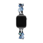 Correa Apple Watch, para mujer, plumas armoniosas, modelo Paonie
