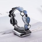 Correa Apple Watch, para mujer, plumas armoniosas, modelo Paonie