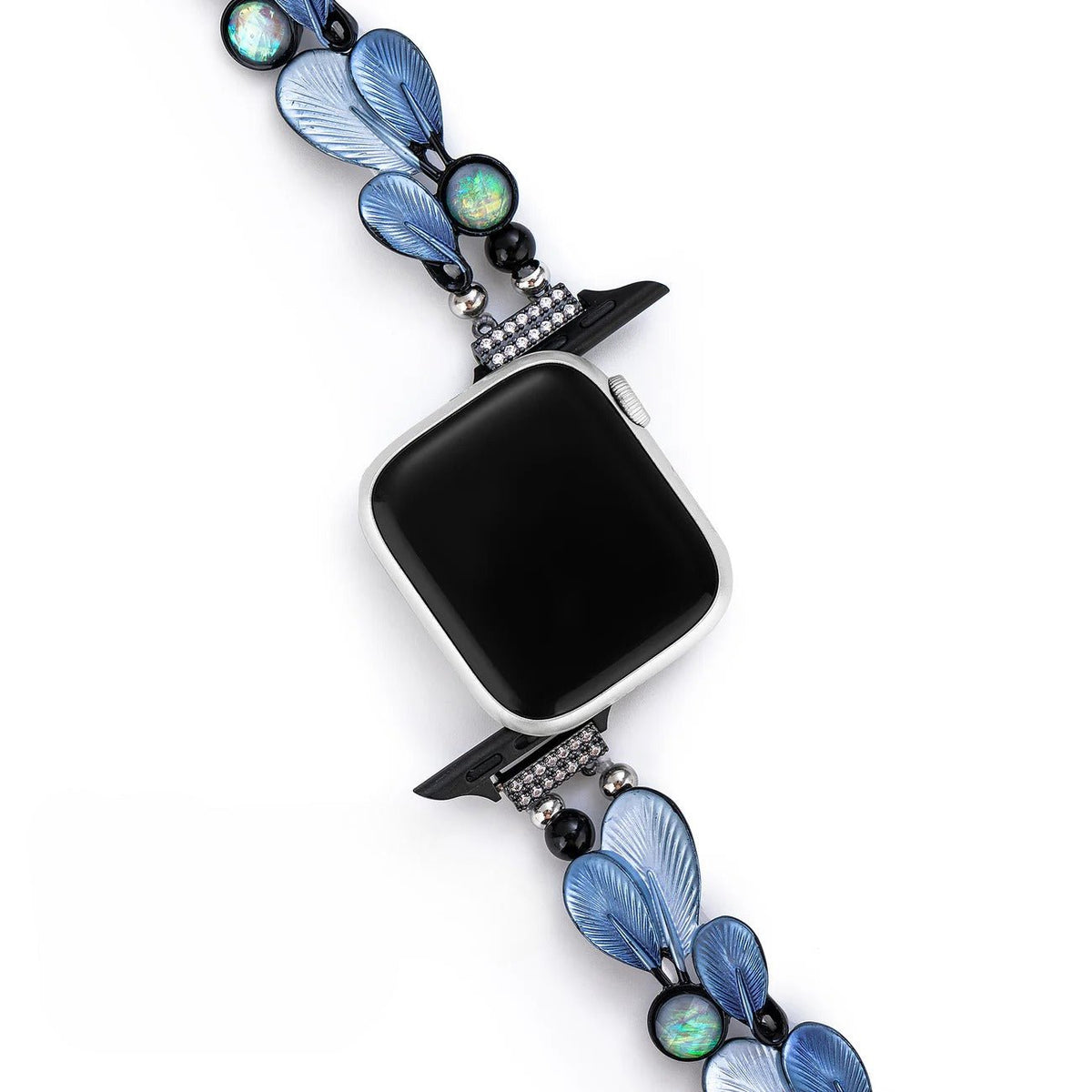 Correa Apple Watch, para mujer, plumas armoniosas, modelo Paonie