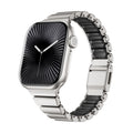 Correa Apple Watch Premium de acero inoxidable y FKM, para Apple Watch, diseño flexible y resistente, modelo Sigone