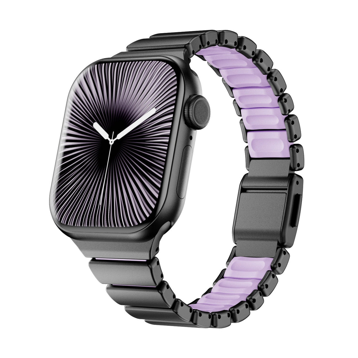 Correa Apple Watch Premium de acero inoxidable y FKM, para Apple Watch, diseño flexible y resistente, modelo Sigone