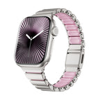 Correa Apple Watch Premium de acero inoxidable y FKM, para Apple Watch, diseño flexible y resistente, modelo Sigone