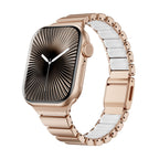 Correa Apple Watch Premium de acero inoxidable y FKM, para Apple Watch, diseño flexible y resistente, modelo Sigone