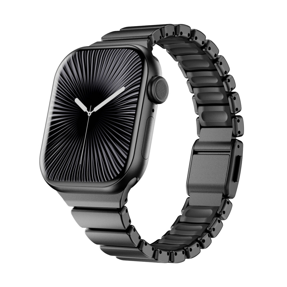 Correa Apple Watch Premium de acero inoxidable y FKM, para Apple Watch, diseño flexible y resistente, modelo Sigone