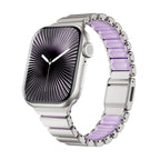 Correa Apple Watch Premium de acero inoxidable y FKM, para Apple Watch, diseño flexible y resistente, modelo Sigone