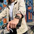 Correa Apple Watch Premium de acero inoxidable y FKM, para Apple Watch, diseño flexible y resistente, modelo Sigone
