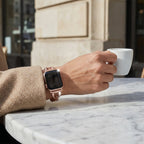 Correa Apple Watch, engastada con óxido de circonio, para mujer, modelo Initia