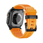 Correa Apple Watch deportiva de silicona ranurada y transpirable, hebilla de acero, modelo Arda