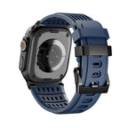 Correa Apple Watch deportiva de silicona ranurada y transpirable, hebilla de acero, modelo Arda