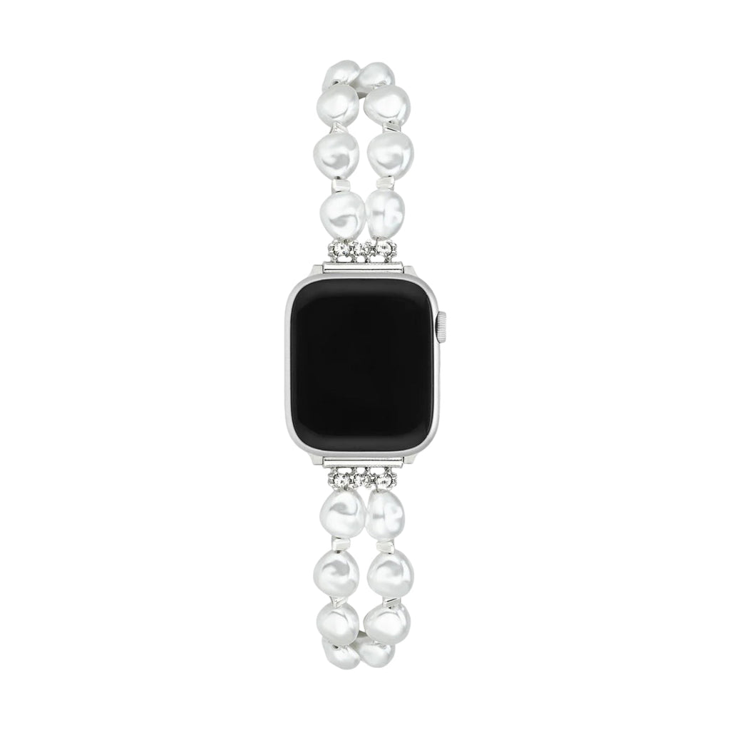 Correa para Apple Watch, estilo barroco, perlas brillantes, modelo Valine