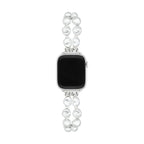 Correa para Apple Watch, estilo barroco, perlas brillantes, modelo Valine