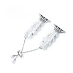 Correa para Apple Watch, estilo barroco, perlas brillantes, modelo Valine