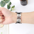 Correa Apple Watch multihilo, charms de tortuga y estrella de mar, perlas, modelo Akuna
