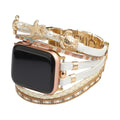 Correa Apple Watch multihilo, charms de tortuga y estrella de mar, perlas, modelo Akuna