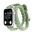 Correa Apple Watch de doble vuelta trenzada elástica, cierre de hebilla, modelo Abzine