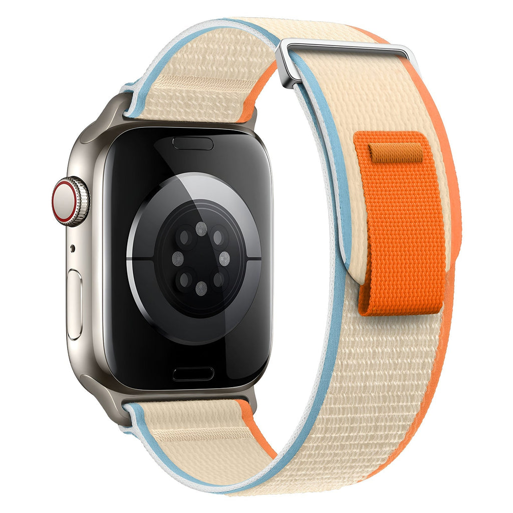 Correa Trail Edition de nailon resistente para Apple Watch con cierre de velcro, modelo Elios