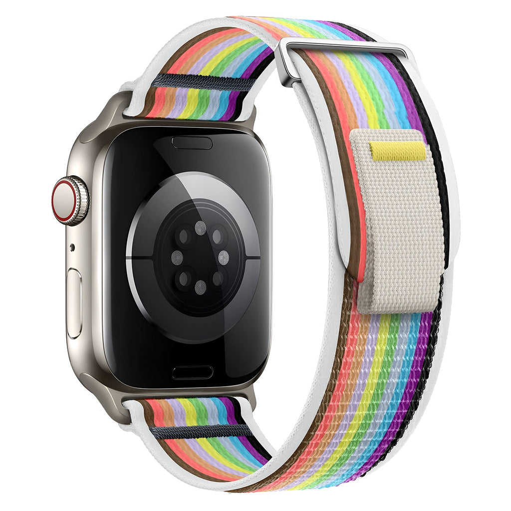 Correa Trail Edition de nailon resistente para Apple Watch con cierre de velcro, modelo Elios