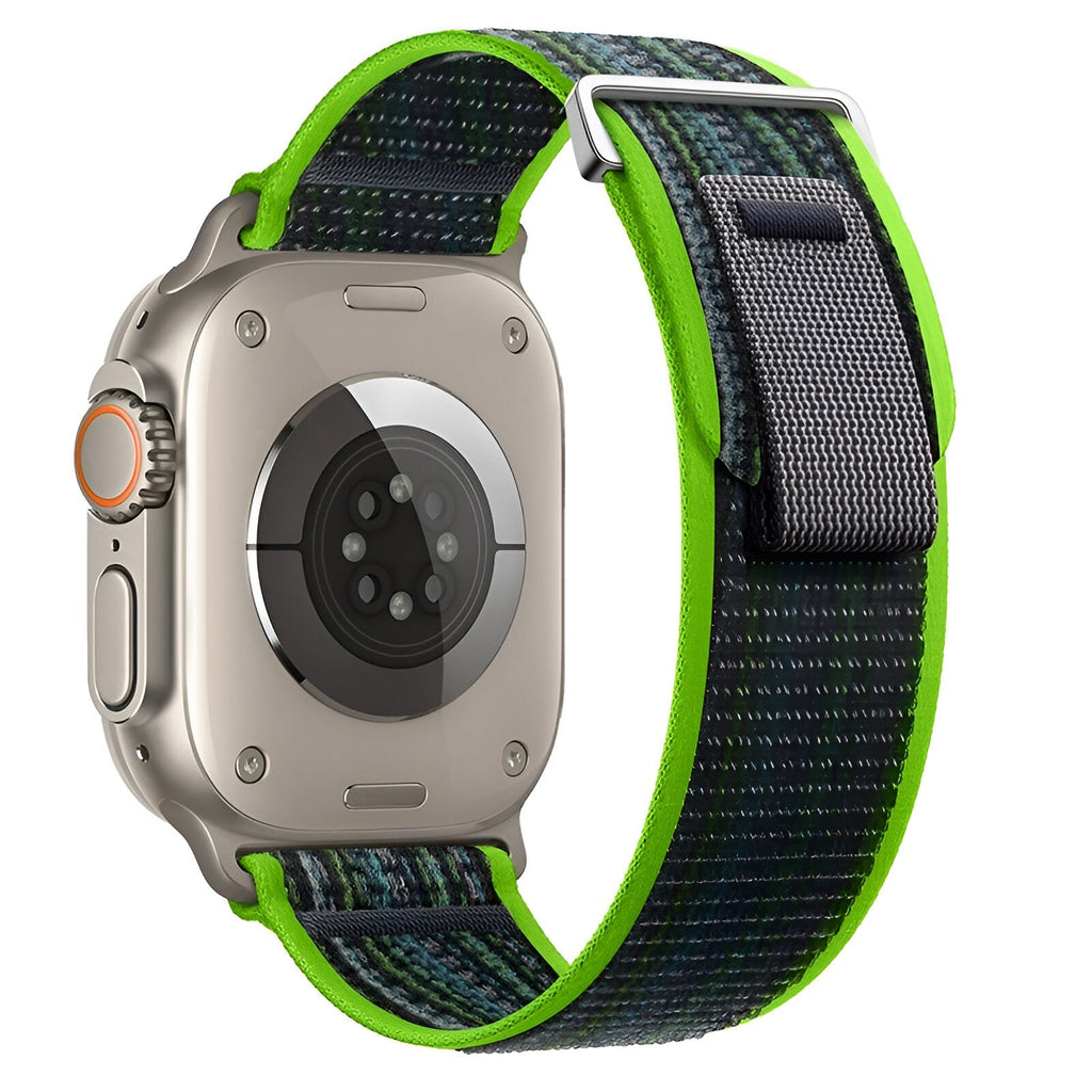 Correa Trail Edition de nailon resistente para Apple Watch con cierre de velcro, modelo Elios