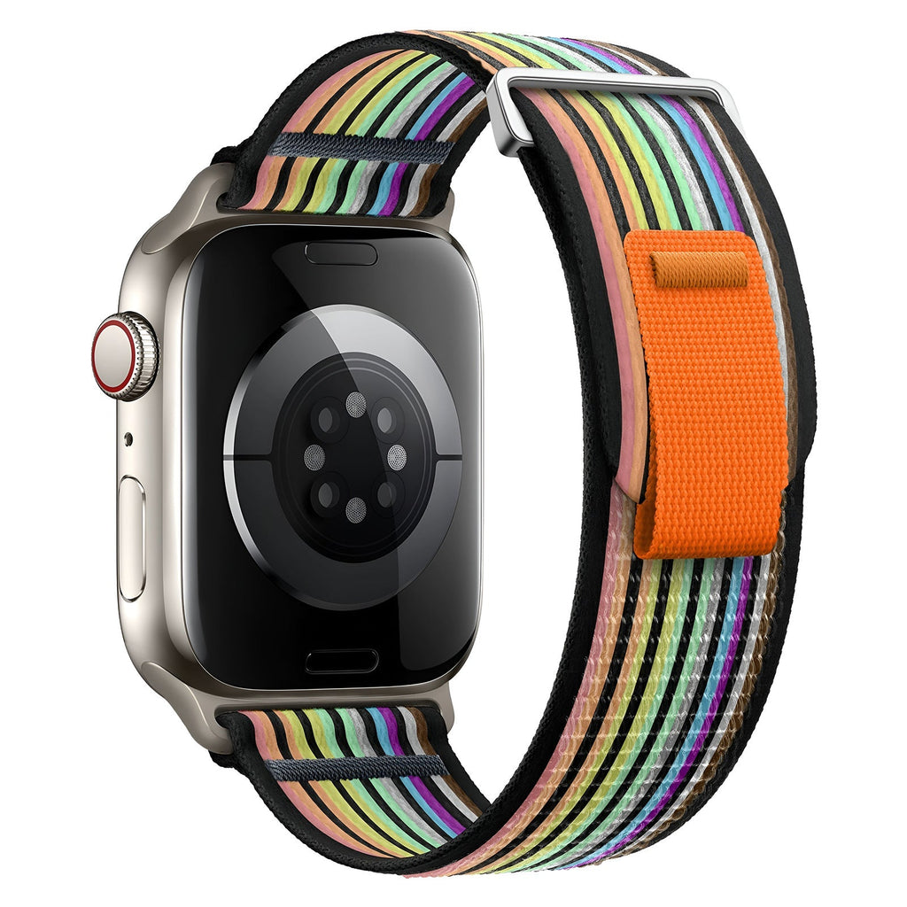 Correa Trail Edition de nailon resistente para Apple Watch con cierre de velcro, modelo Elios